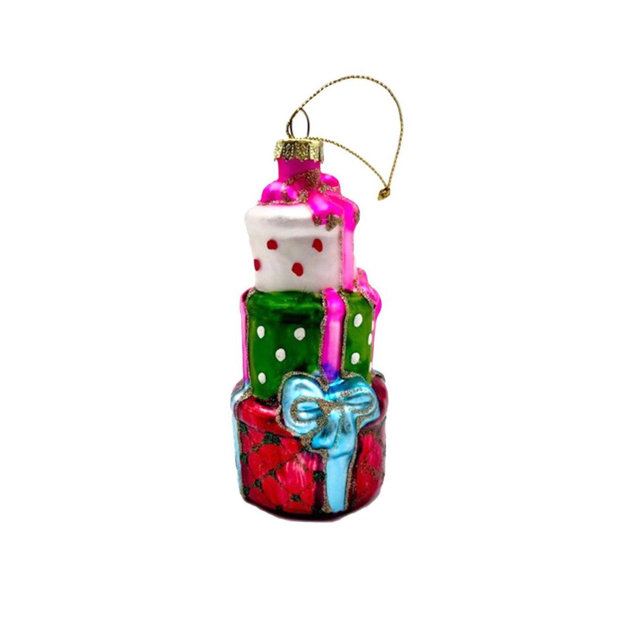 Wizardi 12" Christmas Gifts Glass Ornament